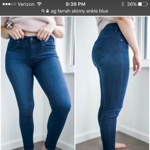 NWOT AG The Farrah Skinny Ankle High Rise Denim 30